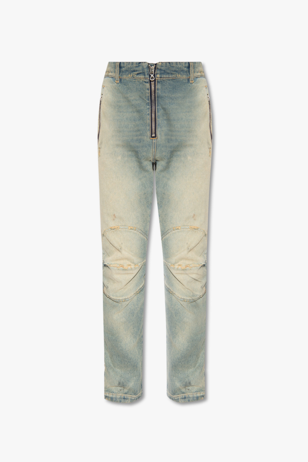 rip detail faded jeans - SchaferandweinerShops Sweden - Blue
